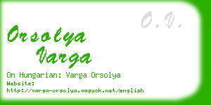 orsolya varga business card